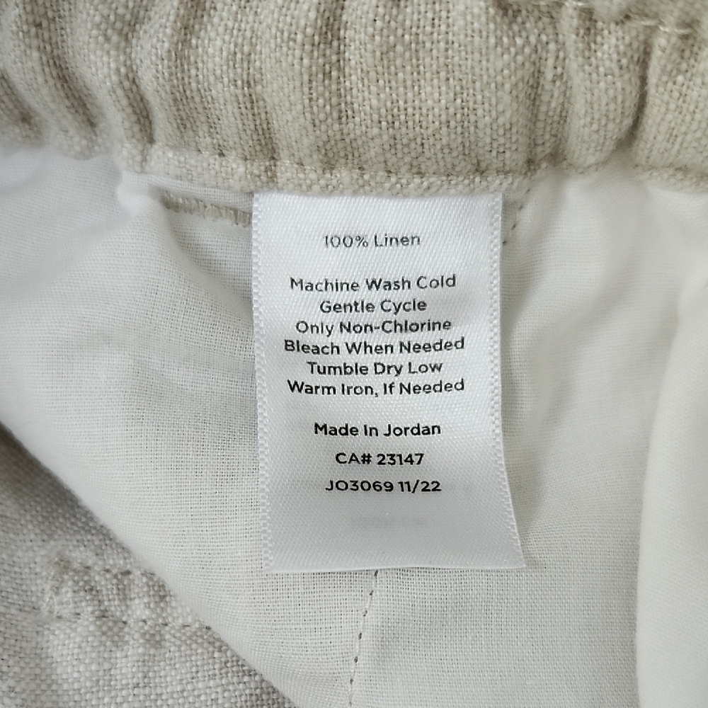 Talbots 100% Linen Cream Women's Shorts - Picture 4 of 7